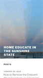 Mobile Screenshot of homeeducateinthesunshinestate.com